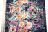 Blue Purple Orange Floral Metallic Fancy Lace Fabric Non Stretch 1.75 Yards